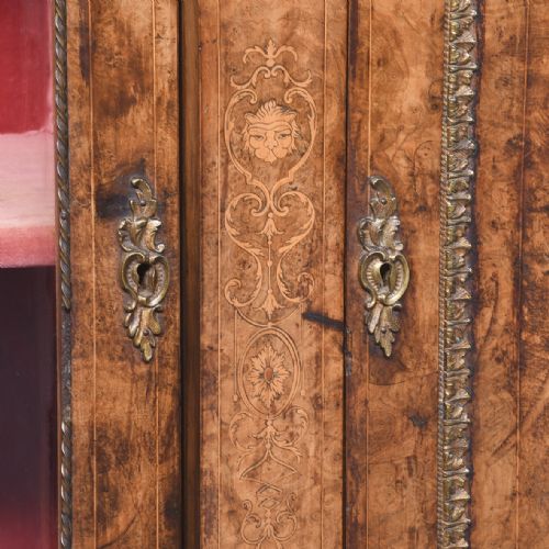 VICTORIAN BURRWALNUT ORMOLU AND INALID CREDENZA - ADDITIONAL PHOTO 8