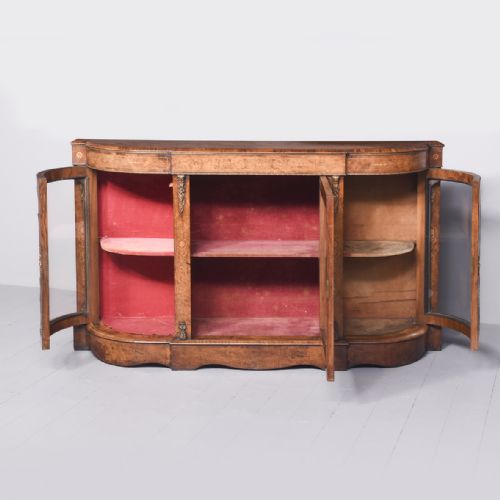 VICTORIAN BURRWALNUT ORMOLU AND INALID CREDENZA - ADDITIONAL PHOTO 10
