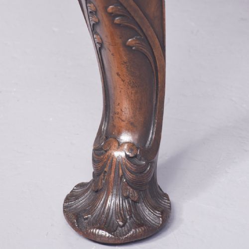A QUALITY GEORGE II STYLE CARVED MAHOGANY ARMCHAIR - ADDITIONAL PHOTO 5