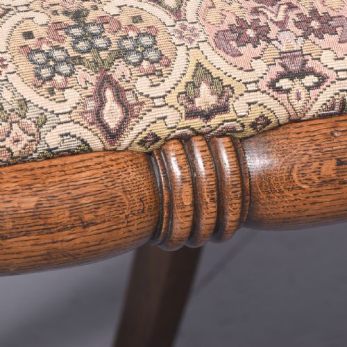 SET OF 7 REGENCY POLLARD OAK AND ELM DINING CHAIRS INCLUDING TWO CARVERS - ADDITIONAL PHOTO 4