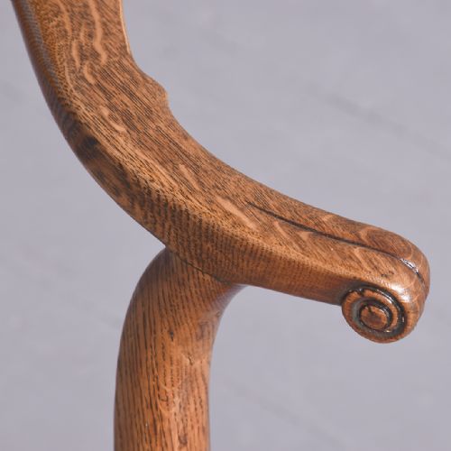 SET OF 7 REGENCY POLLARD OAK AND ELM DINING CHAIRS INCLUDING TWO CARVERS - ADDITIONAL PHOTO 9