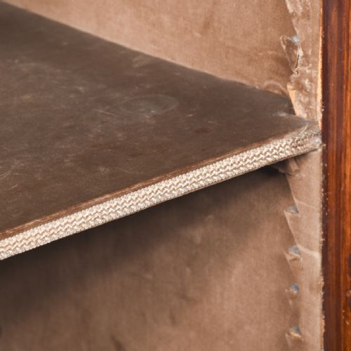 MID19TH CENTURY FRENCH FIGURED WALNUT MARBLE TOPPED BOOKCASECABINET - ADDITIONAL PHOTO 9