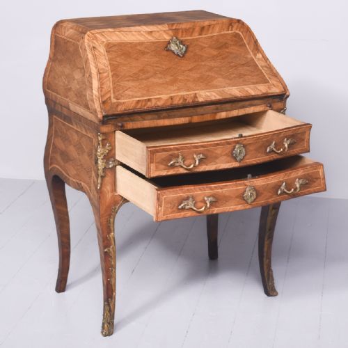 FRENCH KINGWOOD AND WALNUT BUREAU - ADDITIONAL PHOTO 8