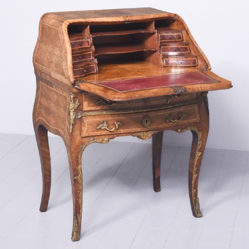 FRENCH KINGWOOD AND WALNUT BUREAU - ADDITIONAL PHOTO 9