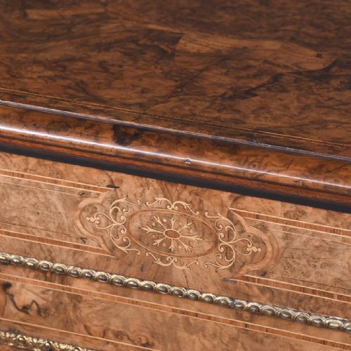 A VICTORIAN ORMOLU MOUNTED BURR WALNUT SATINWOOD AND KINGWOOD CREDENZA - ADDITIONAL PHOTO 9