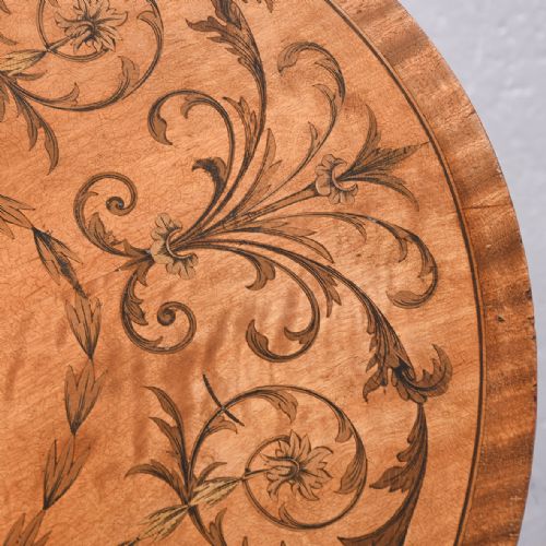 PAIR OF SUPERB QUALITY 19TH CENTURY MARQUETRYINLAID SATINWOOD COFFEE TABLES BY EDWARDS AND ROBERTS OF LONDON - ADDITIONAL PHOTO 8