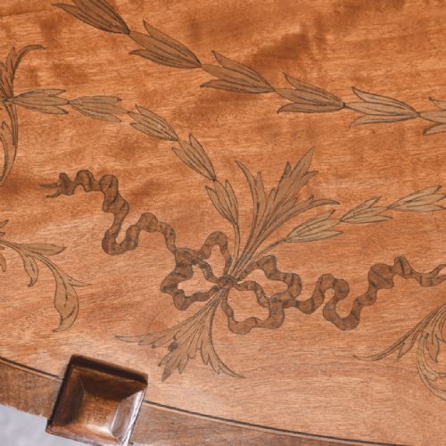 PAIR OF SUPERB QUALITY 19TH CENTURY MARQUETRYINLAID SATINWOOD COFFEE TABLES BY EDWARDS AND ROBERTS OF LONDON - ADDITIONAL PHOTO 12