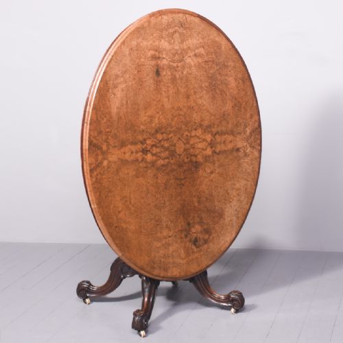Burr-walnut Victorian Breakfast Table