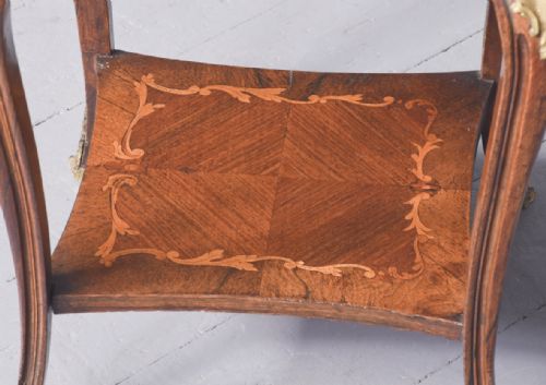 INLAID KINGWOOD AND ORMOLU MOUNTED FRENCH LAMPSTAND OR SIDE CABINET - ADDITIONAL PHOTO 1