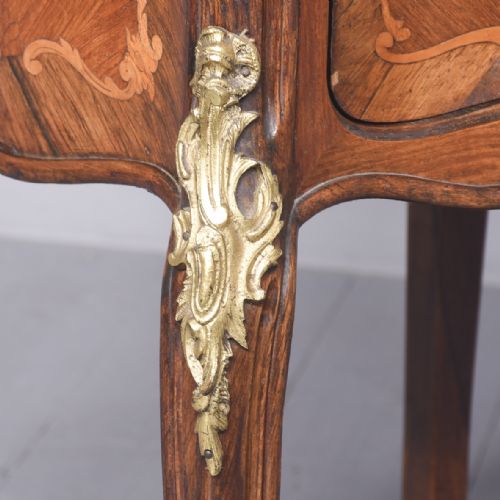 INLAID KINGWOOD AND ORMOLU MOUNTED FRENCH LAMPSTAND OR SIDE CABINET - ADDITIONAL PHOTO 4