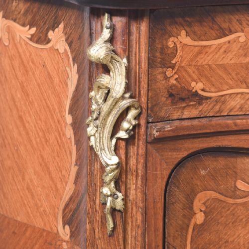 INLAID KINGWOOD AND ORMOLU MOUNTED FRENCH LAMPSTAND OR SIDE CABINET - ADDITIONAL PHOTO 5