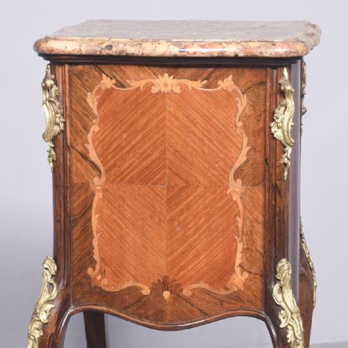 INLAID KINGWOOD AND ORMOLU MOUNTED FRENCH LAMPSTAND OR SIDE CABINET - ADDITIONAL PHOTO 10