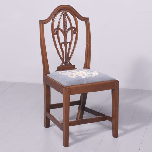 SET OF 8 6 2 EDWARDIAN PERIOD HEPPLEWHITE MAHOGANY DINING CHAIRS - ADDITIONAL PHOTO 1