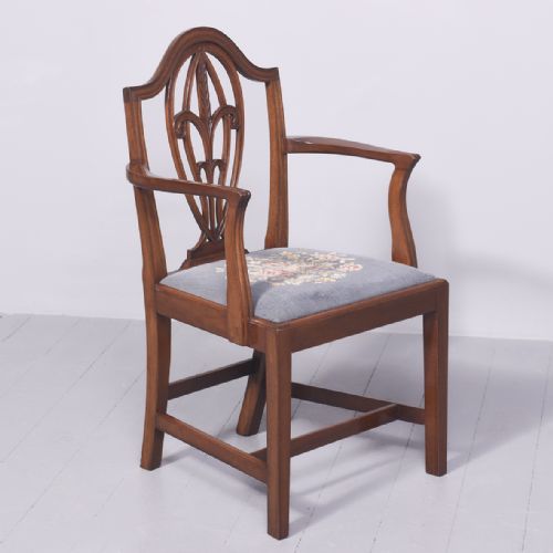 SET OF 8 6 2 EDWARDIAN PERIOD HEPPLEWHITE MAHOGANY DINING CHAIRS - ADDITIONAL PHOTO 7