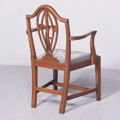 SET OF 8 6 2 EDWARDIAN PERIOD HEPPLEWHITE MAHOGANY DINING CHAIRS - ADDITIONAL PHOTO 12