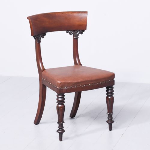 EXHIBITION QUALITY SET OF 12 WILLIAM IV MAHOGANY DINING CHAIRS - ADDITIONAL PHOTO 1