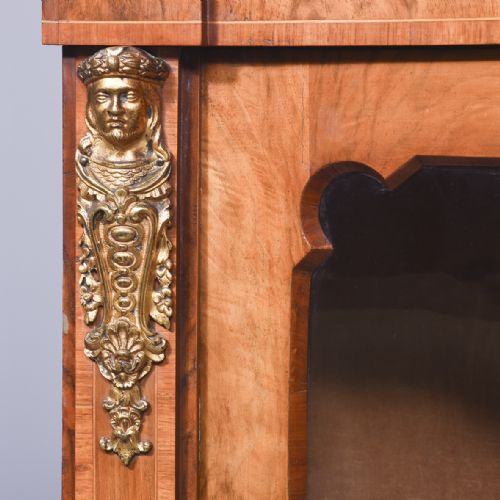 MIDVICTORIAN BURR WALNUT CREDENZA - ADDITIONAL PHOTO 3