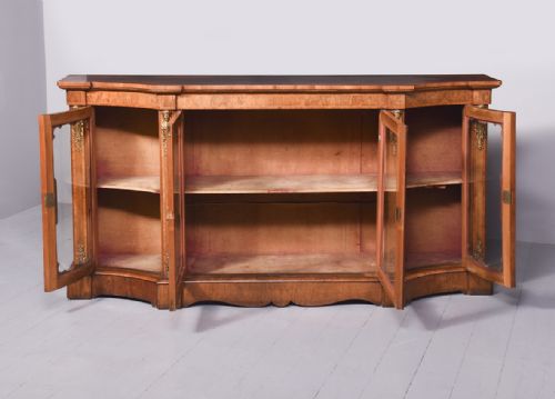 MIDVICTORIAN BURR WALNUT CREDENZA - ADDITIONAL PHOTO 9