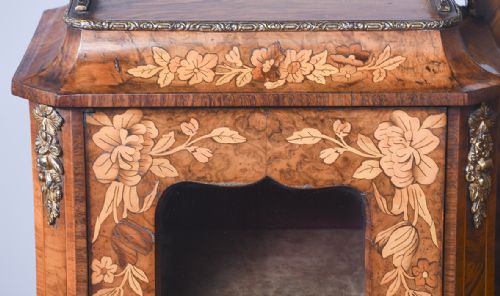 EXHIBITION QUALITY BURRWALNUT BONHEUR DE JOUR - ADDITIONAL PHOTO 4
