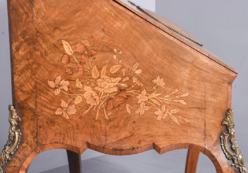 EXHIBITION QUALITY BURRWALNUT BONHEUR DE JOUR - ADDITIONAL PHOTO 9