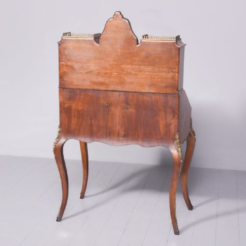 EXHIBITION QUALITY BURRWALNUT BONHEUR DE JOUR - ADDITIONAL PHOTO 17
