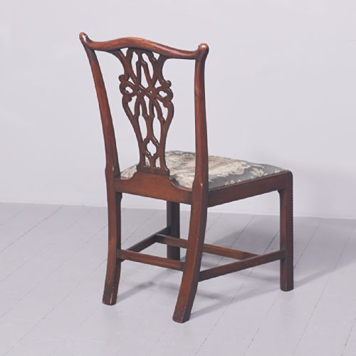 SET OF 6 CHIPPENDALE STYLE GEORGIAN MAHOGANY DINING CHAIRS - ADDITIONAL PHOTO 9