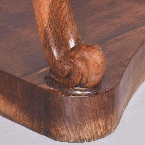 ROSEWOOD AND MARBLE TOPPED PIER TABLE - ADDITIONAL PHOTO 1