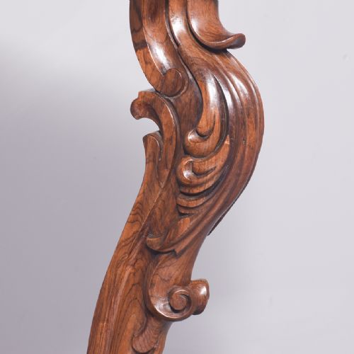 ROSEWOOD AND MARBLE TOPPED PIER TABLE - ADDITIONAL PHOTO 4