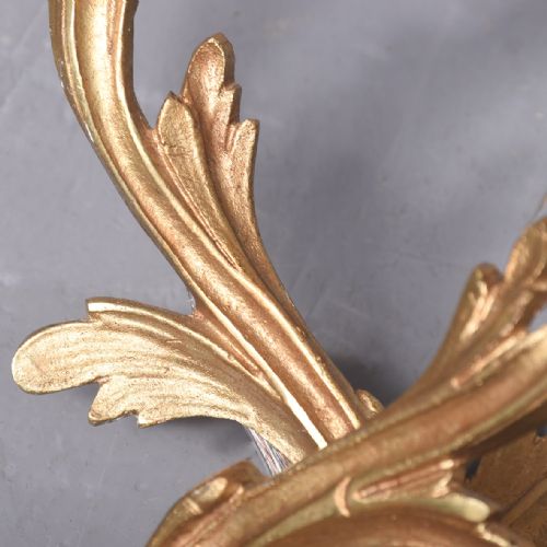 SET OF 3 GILDED BRASS WALL SCONCES - ADDITIONAL PHOTO 7