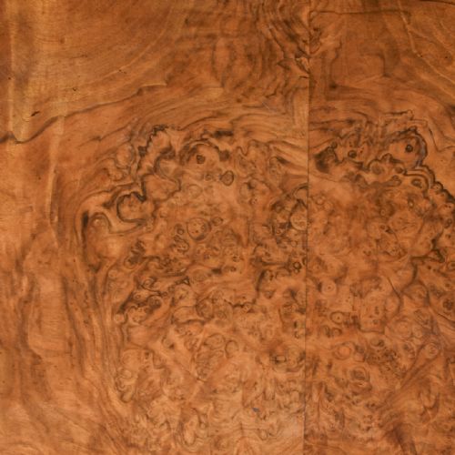 BURR WALNUT ORMOLU MOUNTED AND INLAID BOW END CREDENZA - ADDITIONAL PHOTO 7