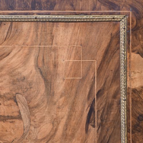 BURR WALNUT ORMOLU MOUNTED AND INLAID BOW END CREDENZA - ADDITIONAL PHOTO 8