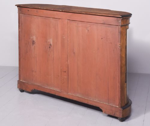 BURR WALNUT ORMOLU MOUNTED AND INLAID BOW END CREDENZA - ADDITIONAL PHOTO 11