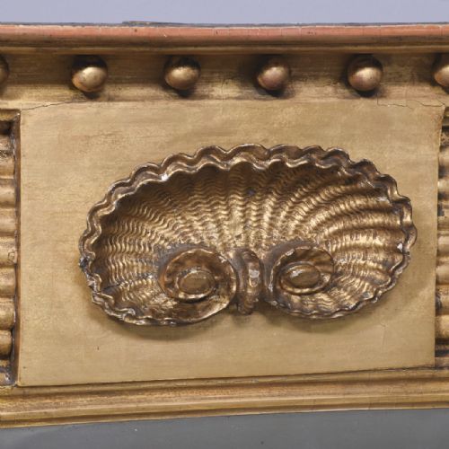 LATE GEORGIAN TRIPTYCH CARVED AND GILDED OVERMANTEL MIRROR - ADDITIONAL PHOTO 1