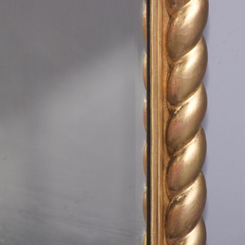 LATE GEORGIAN TRIPTYCH CARVED AND GILDED OVERMANTEL MIRROR - ADDITIONAL PHOTO 5