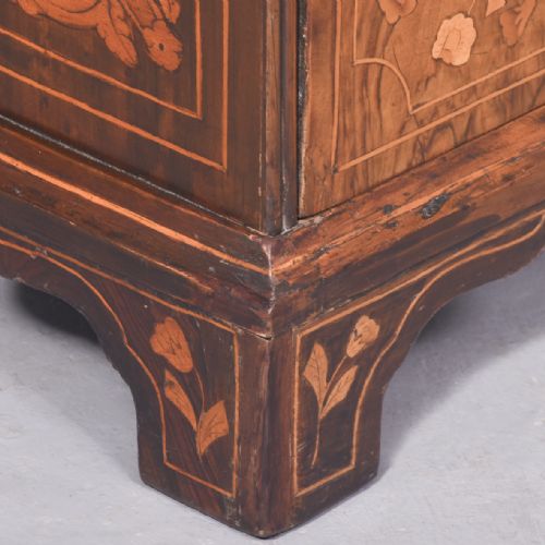 QUALITY DUTCH MARQUETRYINLAID WALNUT BLOCK FRONTED BUREAU - ADDITIONAL PHOTO 1