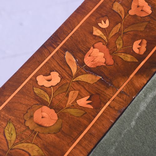 QUALITY DUTCH MARQUETRYINLAID WALNUT BLOCK FRONTED BUREAU - ADDITIONAL PHOTO 12