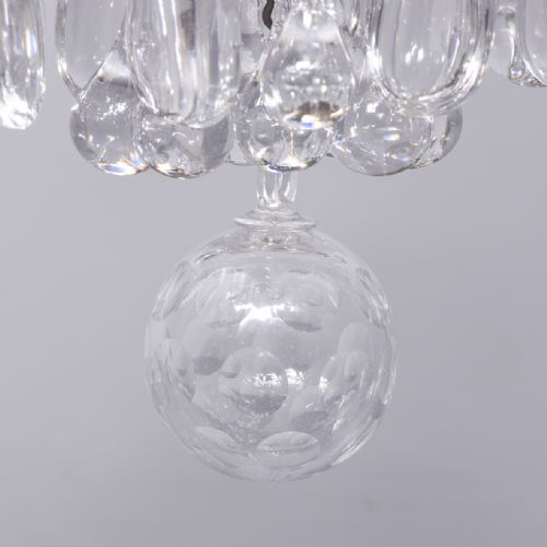 GLASS BRASS 12LIGHT CHANDELIER - ADDITIONAL PHOTO 2
