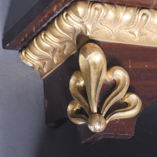 3 GEORGE IV MAHOGANY AND GILDED PELMETS - ADDITIONAL PHOTO 4