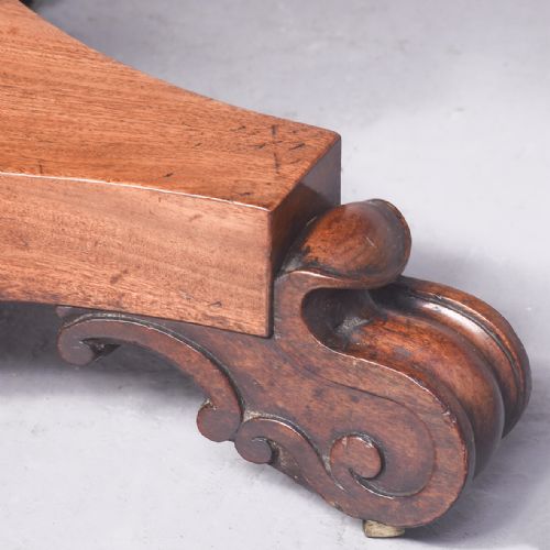 EARLY VICTORIANWILLIAM IV MAHOGANY WORKTABLE LAMPSTAND - ADDITIONAL PHOTO 5