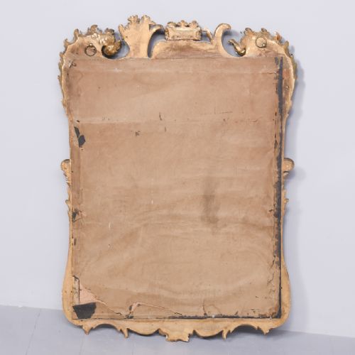 A MID19TH CENTURY CARVED WOOD AND GILDED WALL MIRROR - ADDITIONAL PHOTO 6
