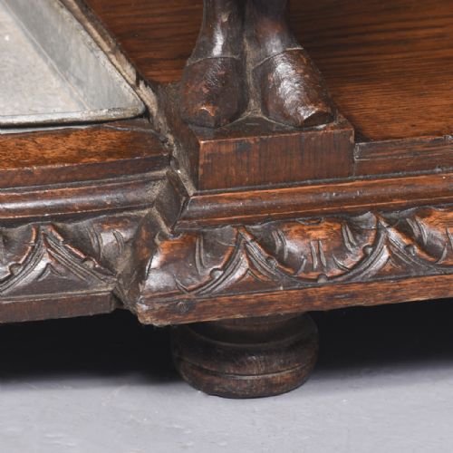 MAGNIFICENT CARVED OAK FLEMISH HALL STAND OF VERY LARGE PROPORTIONS - ADDITIONAL PHOTO 10