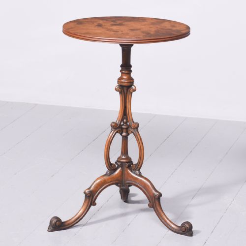 MIDVICTORIAN BURR WALNUT OCCASIONAL TABLE - ADDITIONAL PHOTO 6