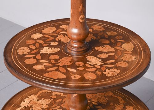 GEORGE III BRITISH 3 TIER MAHOGANY DUMBWAITER - ADDITIONAL PHOTO 2