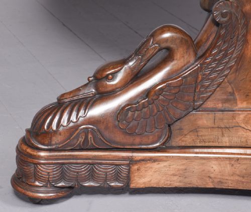 FRENCH EMPIRE MARBLE TOP CENTER TABLE - ADDITIONAL PHOTO 4