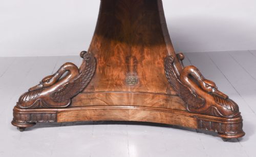 FRENCH EMPIRE MARBLE TOP CENTER TABLE - ADDITIONAL PHOTO 7