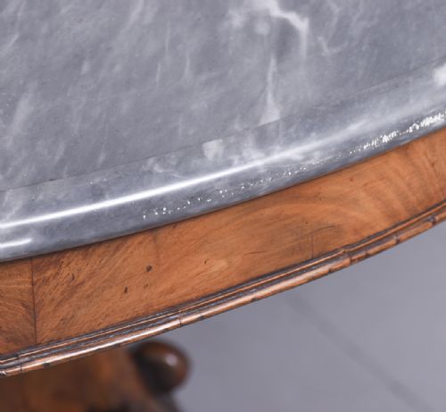 FRENCH EMPIRE MARBLE TOP CENTER TABLE - ADDITIONAL PHOTO 10