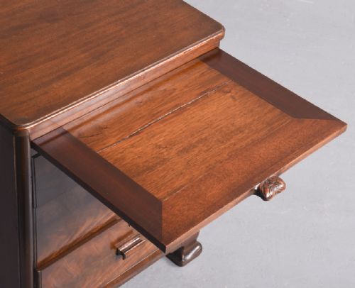 PAIR OF MAHOGANY BEDSIDES BY WHYTOCK REID OF EDINBURGH - ADDITIONAL PHOTO 6