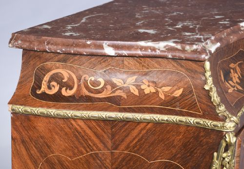 DECORATIVE FRENCH MARQUETRY INLAID WALNUT SECRETAIREAABBANT - ADDITIONAL PHOTO 7