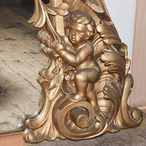 GEORGE IV CARVED GILDED MIRROR BY SIR WILLIAN TROTTER - ADDITIONAL PHOTO 3