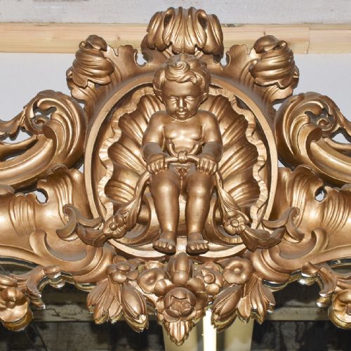 GEORGE IV CARVED GILDED MIRROR BY SIR WILLIAN TROTTER - ADDITIONAL PHOTO 8